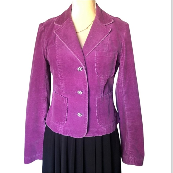 INC International Concepts Jackets & Blazers - INC INTERNATIONAL CONCEPTS CORDUROY JACKET SIZE S MAUVE VIOLET COLOR
